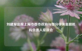 刘建军出席上海市委市政府与部分中央金融机构负责人座谈会