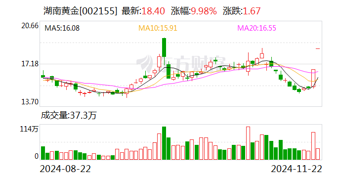 湖南黄金：关注到媒体报道平江发现超40条金矿脉 最终能够注入上市公司的黄金资源以评审备案的储量为准-第1张图片-十倍杠杆-股票杠杆