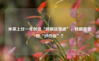 米莱上任一年创造“阿根廷奇迹”，特朗普也想“抄作业”？