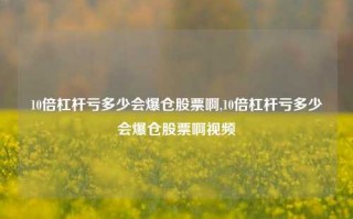 10倍杠杆亏多少会爆仓股票啊,10倍杠杆亏多少会爆仓股票啊视频