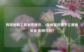 两项创新工具加速推进，A股有望迎数千亿增量资金 影响几何？