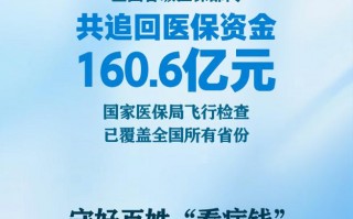 追回资金160.6亿元！医保监管守好百姓看病钱