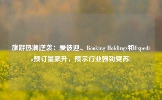 旅游热潮逆袭：爱彼迎、Booking Holdings和Expedia预订量飙升，预示行业强劲复苏!