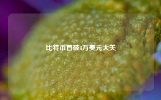 比特币首破8万美元大关