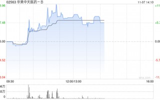 华昊中天医药-B现涨逾11%创新高 较招股价已涨超80%