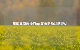 英国晶圆制造商IQE宣布启动战略评估