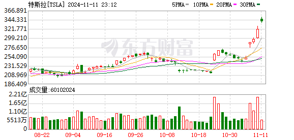 超越台积电 特斯拉升至美股第七！比特币首次突破82000美元 再创新高！发生了什么？-第1张图片-十倍杠杆-股票杠杆